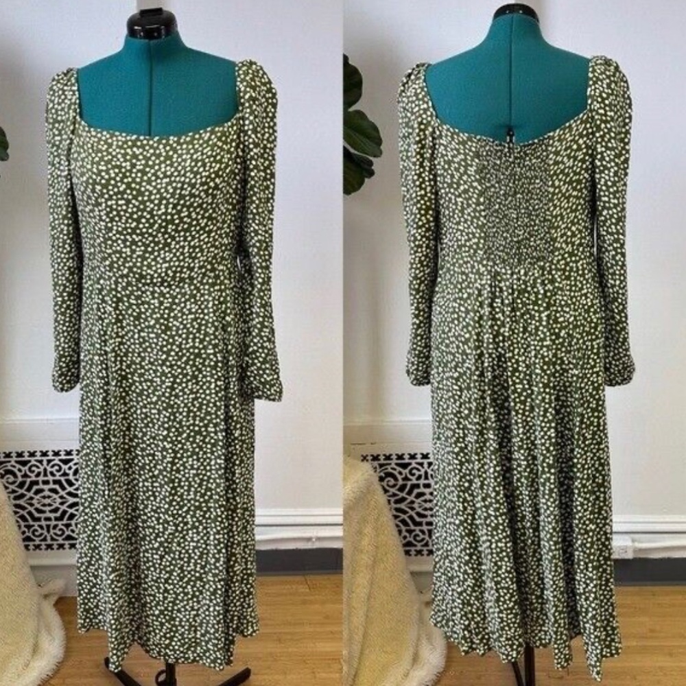 Size 20 Reformation Sigmund dress green NWT - Picture 1 of 2